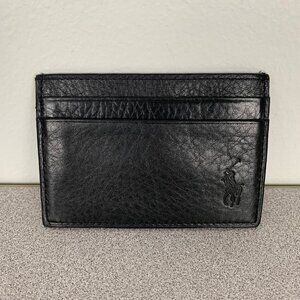 Polo Ralph Lauren Card Holder With Money Clip Black
